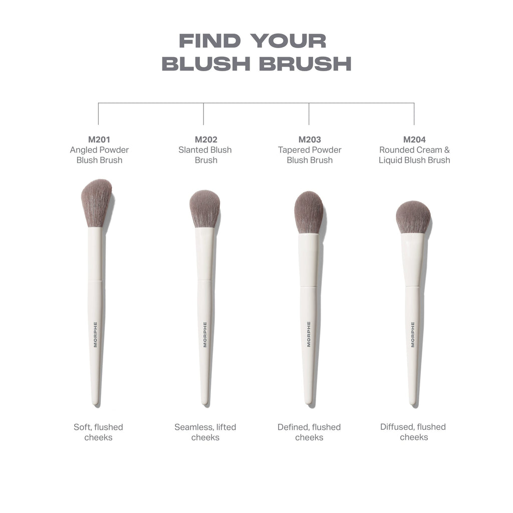 Morphe M204 Rounded Cream & Liquid Blush Brush