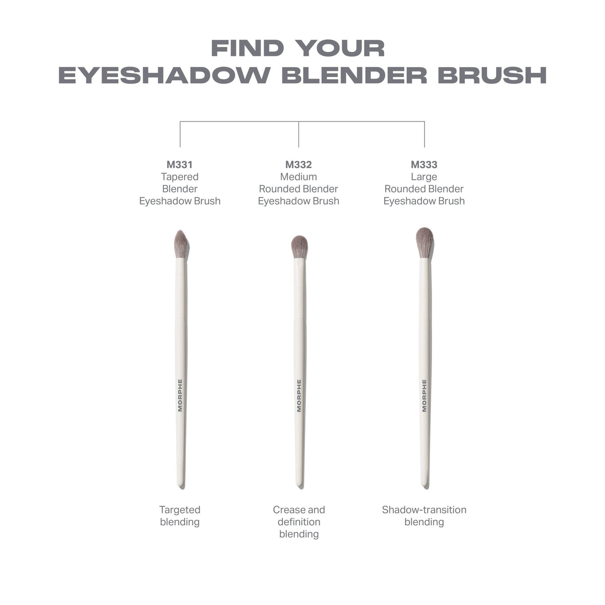 Morphe M332 Medium Rounded Blender Eyeshadow Brush